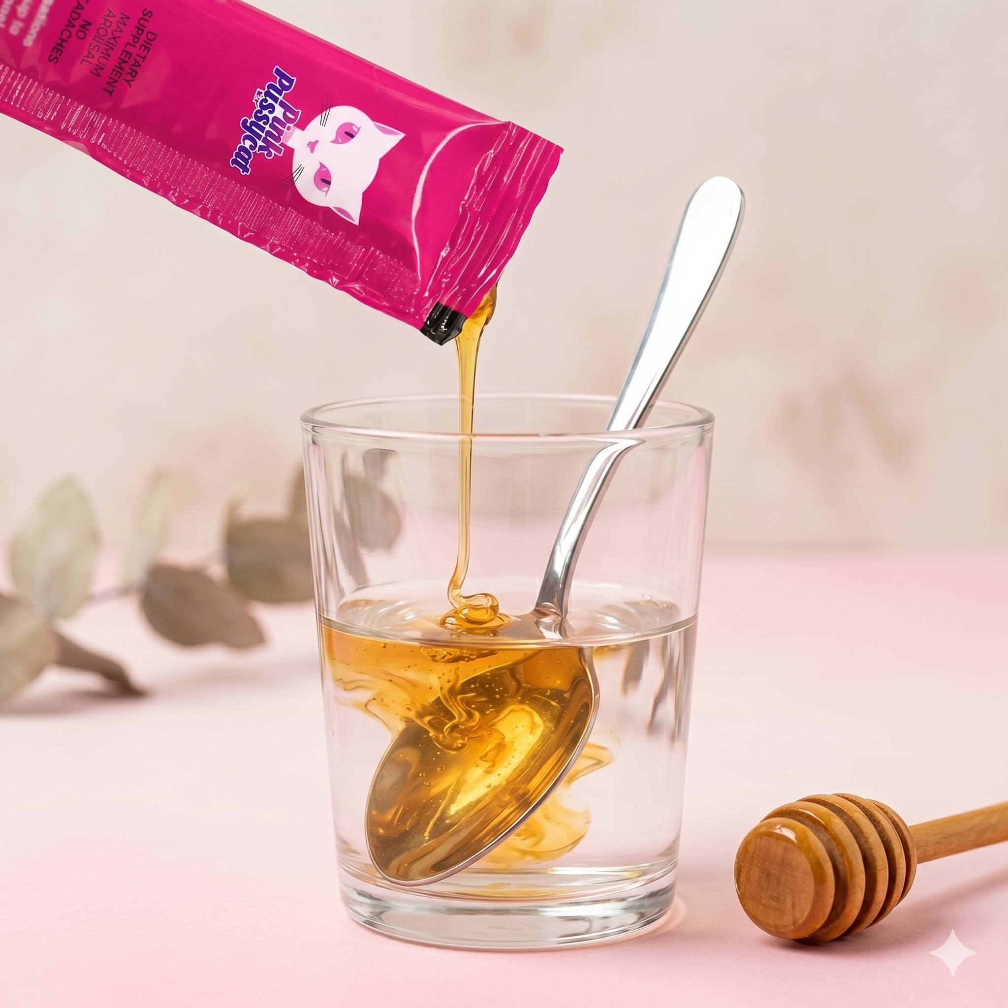 Miel Energizante Natural con Extractos Herbales (Sobre 20g). Miel Pink Pussy