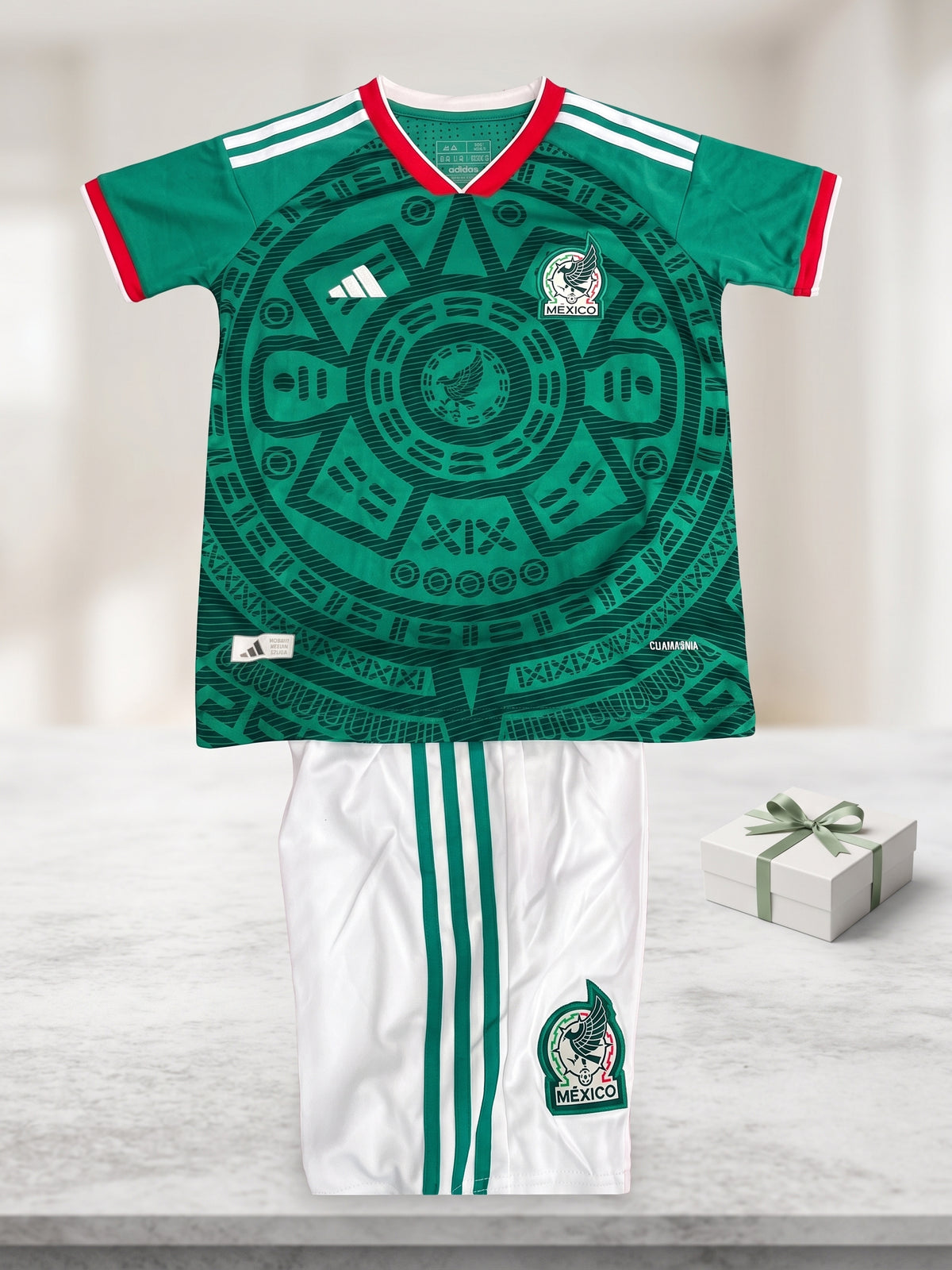 Jersey de Fútbol Verde - Edición Calendario Azteca (Nuevos)