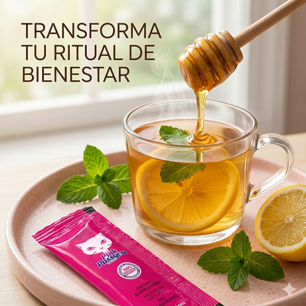 Miel Energizante Natural con Extractos Herbales (Sobre 20g). Miel Pink Pussy